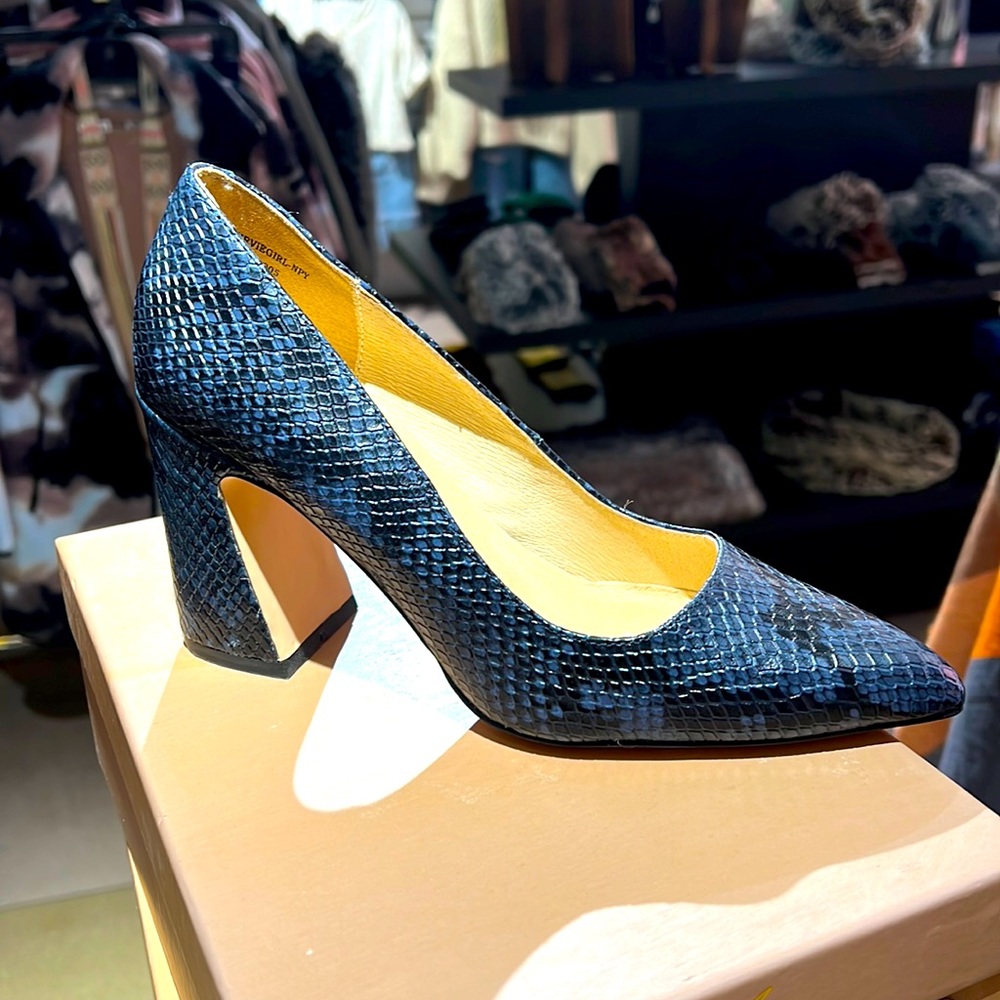 SpringStep Navy Python Heel